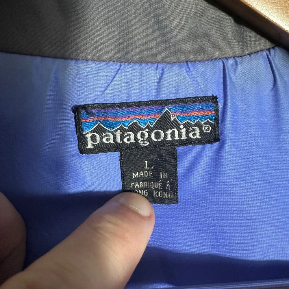 Patagonia Red Hooded Ski‎ Jacket Large Men's Winter Coat *Broken Zipper